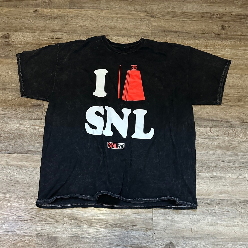 Ripple Junction Saturday Night Live SNL 50 More Cowbell Graphic Tee Black 2X